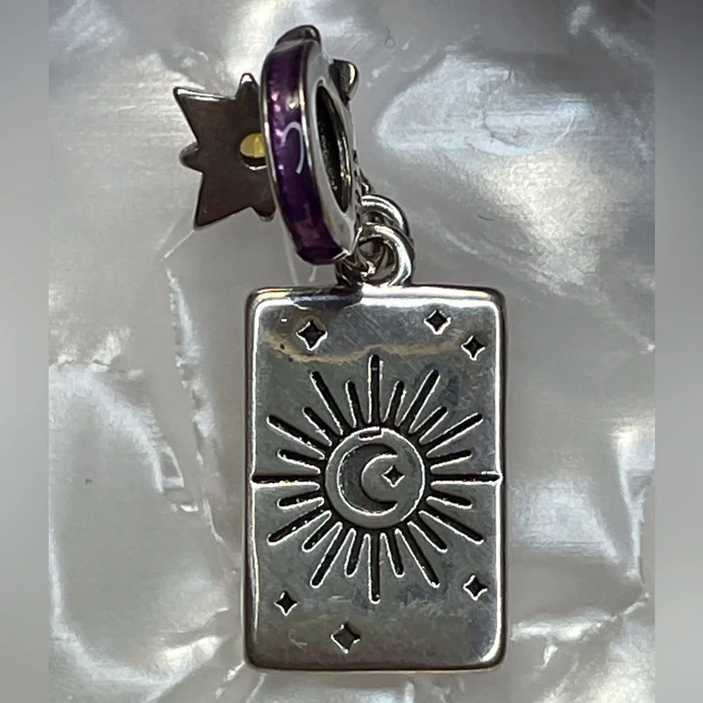 Bracelet Charm Tarot Card The Moon Sterling Silver